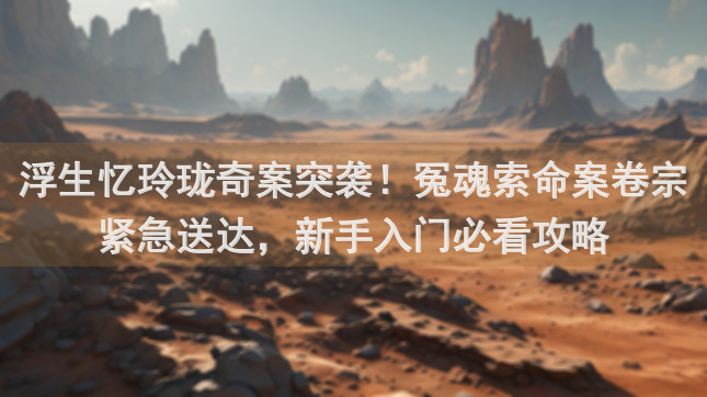 浮生忆玲珑奇案突袭！冤魂索命案卷宗紧急送达，新手入门必看攻略